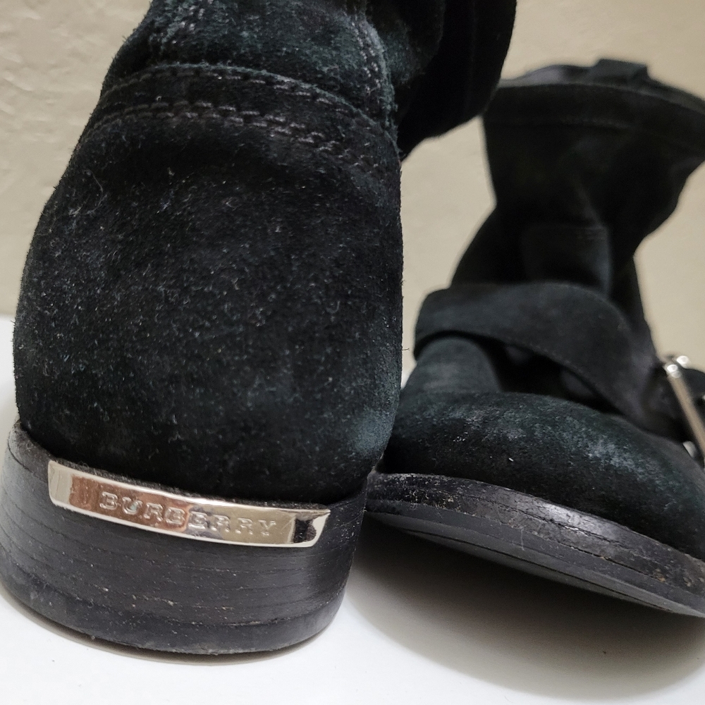 Ankle suede Burberry boots - Picture 1 of 5